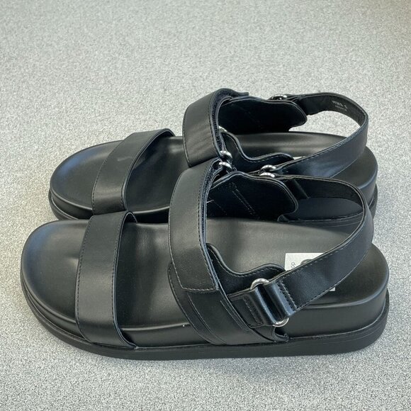 NWOT Dolce Vita Argyle Black Platform Sandals Women's Size 6 - Picture 2 of 7